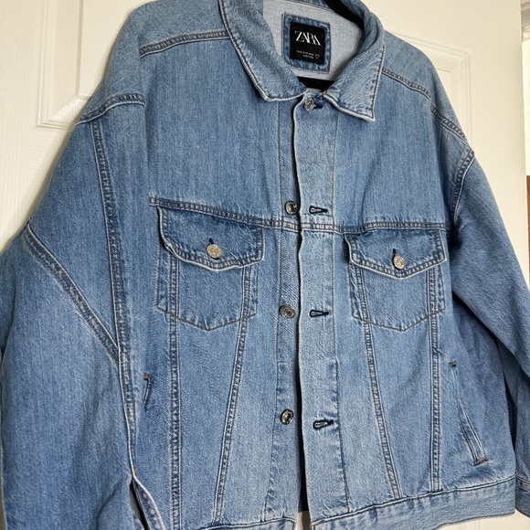 Zara Blue Denim Jacket - Picture 2 of 5